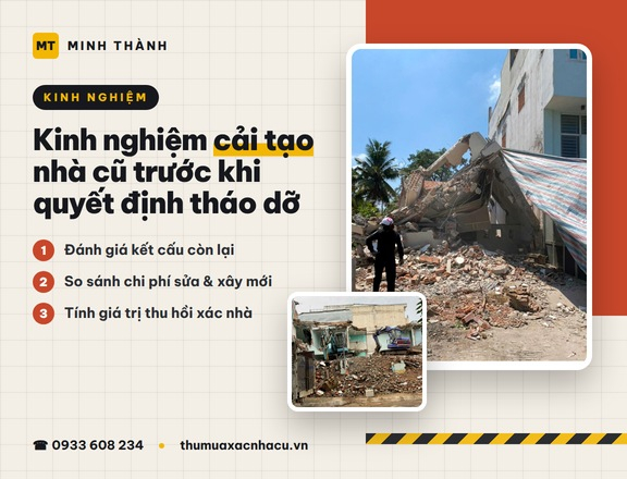 Kinh nghiệm cải tạo nhà cũ trước khi quyết định tháo dỡ