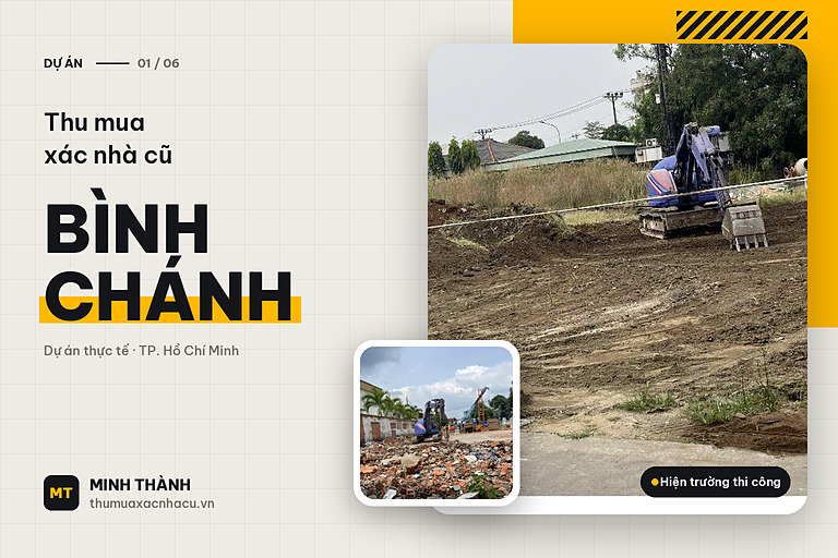 Thu mua xác nhà cũ tại Bình Chánh