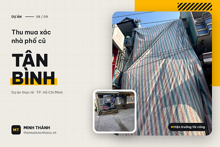 Thu mua xác nhà phố cũ tại Tân Bình