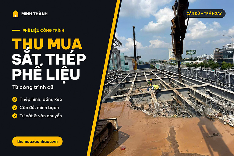 Thu mua sắt thép phế liệu từ công trình cũ